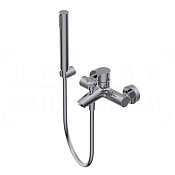 Ritmonio Tie Смеситель для душа накладной, с ручным душем 1 вид струи и изливом, цвет: chrome PR34EH201CRL