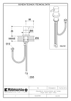 Ritmonio Tie Смеситель для раковины, без донного клапана, цвет: chrome PR34AW201CRL