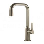 Gessi Inciso Смеситель для раковины высокий, без дон. клап., излив 16 см, цвет: finox brushed nickel 58006#149
