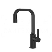 Gessi Inciso Смеситель для раковины высокий, без донного клапана, излив 16 см, цвет: matte black 58006#299