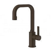 Gessi Inciso Смеситель для раковины высокий, без донного клапана, излив 16 см, цвет: dark bronze 58006#845