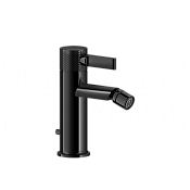 Gessi Inciso Смеситель для биде с донным клапаном, излив 10,8 см, цвет: black metal PVD 58007#706