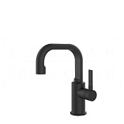 Gessi Inciso Смеситель для раковины, без донного клапана, излив 14 см, цвет: matte black 58009#299