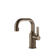 Gessi Inciso Смеситель для раковины, без дон. клап., излив 14 см, цвет: coffee bronze brushed PVD 58009#761