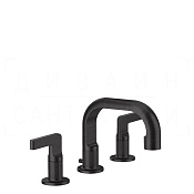 Gessi Inciso Смеситель для раковины на 3 отверстия, с донным клап., излив 14 см, цвет: aged bronze 58011#187