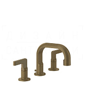 Gessi Inciso Смеситель для раковины на 3 отверстия, с дон. клап., излив 14 см, цвет: antique brass 58011#713