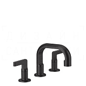 Gessi Inciso Смеситель для раковины на 3 отверстия, без дон. клап., излив 14 см, цвет: aged bronze 58012#187