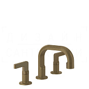 Gessi Inciso Смеситель для раковины на 3 отверстия, без дон. клап., излив 14 см, цвет: antique brass 58012#713