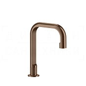 Gessi Inciso Смеситель для раковины, без донного клапана, излив 16,4 см, цвет: copper brushed PVD 58023#708