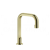 Gessi Inciso Смеситель для раковины, без донного клапана, излив 16,4 см, цвет: brass PVD 58023#710