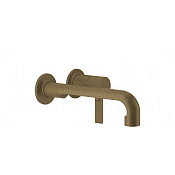 Gessi Inciso Смеситель для раковины встраив., внеш. часть, излив 18,9-21,9 см, цвет: antique brass 58088#713