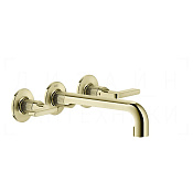 Gessi Inciso Смеситель для раковины встраиваемый, внешняя часть, излив 21 см, цвет: brass PVD 58090#710