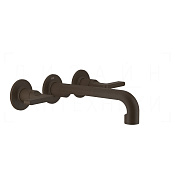 Gessi Inciso Смеситель для раковины встраиваемый, внешняя часть, излив 21 см, цвет: dark bronze 58090#845