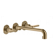 Gessi Inciso Смеситель для раковины встраив., внеш. часть, излив 23,5-25,5 см, цвет: warm bronze PVD 58092#726