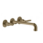 Gessi Inciso Смеситель для раковины встраив., внеш. часть, излив 23,5-25,5 см, цвет: deep bronze PVD 58092#791