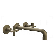 Gessi Inciso Смеситель для раковины встраив., внеш. часть, излив 23,5-25,5 см, цвет: antique brass 58192#713