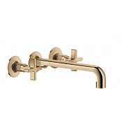 Gessi Inciso Смеситель для раковины встраив., внеш. часть, излив 23,5-25,5 см, цвет: warm bronze PVD 58192#735