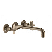 Gessi Inciso Смеситель для раковины встраив., внеш. часть, излив 23,5-25,5 см, цвет: coffee bronze 58192#761