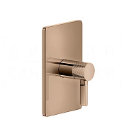 Gessi Inciso Смеситель для душа встраиваемый, на 1 потребитель, внешняя часть, цвет: copper PVD 58061#030