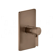 Gessi Inciso Смеситель для душа встраиваемый, на 1 потреб., внешняя часть, цвет: copper brushed PVD 58061#708