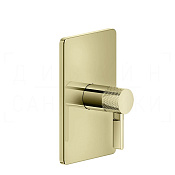 Gessi Inciso Смеситель для душа встраиваемый, на 1 потребитель, внешняя часть, цвет: brass PVD 58061#710