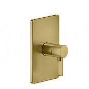 Gessi Inciso Смеситель для душа встраиваемый, на 1 потребитель, внешняя часть, цвет: gold brushed 58061#716