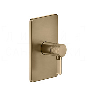 Gessi Inciso Смеситель для душа встраив., на 1 потреб., внешняя часть, цвет: warm bronze brushed PVD 58061#726