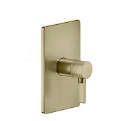 Gessi Inciso Смеситель для душа встраиваемый, на 1 потребитель, внеш. часть, цвет: brushed brass PVD 58061#727