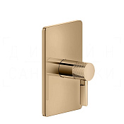 Gessi Inciso Смеситель для душа встраиваемый, на 1 потребитель, внешняя часть, цвет: warm bronze PVD 58061#735