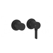 Gessi Inciso Смеситель для душа встраиваемый, на 2 потребителя, внешняя часть, цвет: matte black 58077#299