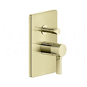 Gessi Inciso Смеситель для душа встраиваемый, на 2 потребителя, внешняя часть, цвет: brass PVD 58079#710