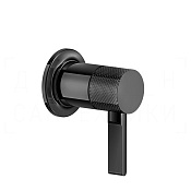 Gessi Inciso Смеситель для душа встраиваемый, на 1 потребитель, внешняя часть, цвет: black metal PVD 58109#706