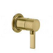 Gessi Inciso Смеситель для душа встраиваемый, на 1 потребитель, внешняя часть, цвет: gold brushed 58109#716
