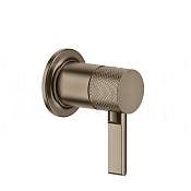 Gessi Inciso Смеситель для душа встраив., на 1 потреб., внеш. часть, цвет: coffee bronze brushed PVD 58109#761