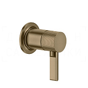 Gessi Inciso Смеситель для душа встраив., на 1 потреб., внешняя часть, цвет: deep bronze brushed PVD 58109#791