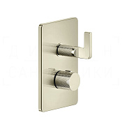 Gessi Inciso Термостат для душа встраиваемый, на 3 потребителя, внешняя часть, цвет: nickel PVD 58136#720