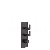 Gessi Inciso Термостат для душа встраиваемый, на 2 потребителя, внешняя часть, цвет: aged bronze 58204#187