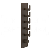 Gessi Inciso Термостат для душа встраиваемый, на 5 потребителей, внешняя часть, цвет: dark bronze 58210#845