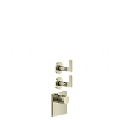 Gessi Inciso Термостат для душа встраиваемый, на 2 потребителя, внешняя часть, цвет: nickel PVD 58214#720