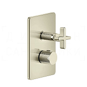 Gessi Inciso Термостат для душа встраиваемый, на 2 потребителя, внешняя часть, цвет: nickel PVD 58234#720