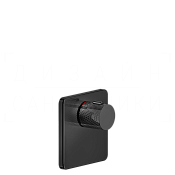 Gessi Inciso Термостат для душа встраиваемый, на 1 потребитель, внешняя часть, цвет: black metal PVD 58254#706