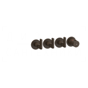 Gessi Inciso Термостат для душа встраиваемый, на 3 потребителя, внешняя часть, цвет: dark bronze 58336#845