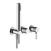 Gessi Inciso Смеситель для душа встраиваемый, на 2 потребителя, внешняя часть, цвет: chrome 58345#031