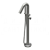 Ritmonio DOT316 Round Смеситель для ванны напольный с душевым набором, цвет: brushed stainless steel PR50DB202INOX