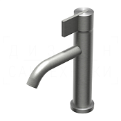 Ritmonio DOT316 Round Смеситель для раковины, без д/к, дл. изл. 12,6см, цвет:brushed stainless steel PR50AA211INOX