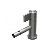 Ritmonio DOT316 Round Смеситель для биде, без д/к, дл. излива 11,1 см, цвет: brushed stainless steel PR50BA211INOX