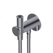 Ritmonio Toilet Accessories Гигиенический душ без смес., 1 вид струи, шланг, цвет: brushed stainless 72J022INOX