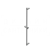 Ritmonio Sliding Rails Душевая стойка: смеситель, руч. и верхний душ, цвет: brushed stainless steel 74N001INOX