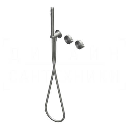 Ritmonio DOT316 Смеситель для душа встр., внешняя часть, 2 потреб., цвет: brushed stainless steel PR50GG201INOX