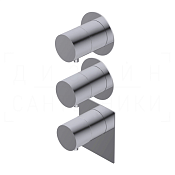 Ritmonio Tab Смеситель для душа встраиваемый термостат., внешняя часть, 2 потребителя, цвет: chrome PR47HE201CRL